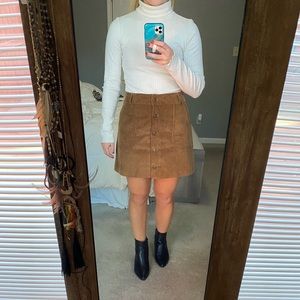 Caramel corduroy skirt!